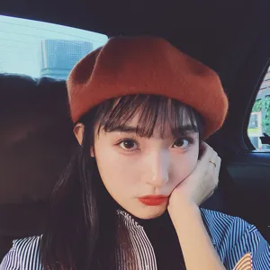 Retro Wool Blend Beret Hat For Women Winter Warm Painter Hat Solid Color Casual British Style Fashion Headwear