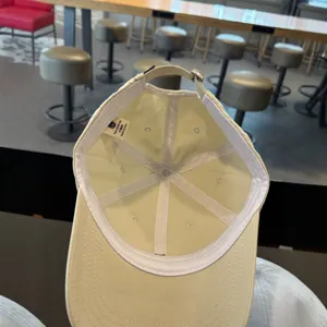 Simple plain baseball cap internal view, versatile cotton cap for men and women daily use.