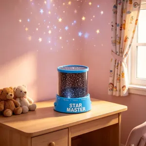 Luz nocturna proyector de estrellas, lampara LED creativa colorida para dormitorio, cielo.