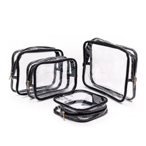 PVC Transparente Wasserdichte Kosmetiktasche Tragbare Staubdichte Outdoor Reise Toilettenartikel Waschtasche Minimalistische Klare Make-up Aufbewahrungstasche