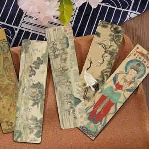 Traditionele Chinese schilderij boekenleggers vintage stijl decoratieve briefpapier voor boeken