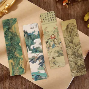 Set van Chinese traditionele schilderkunst bladwijzers vintage briefpapier kunst