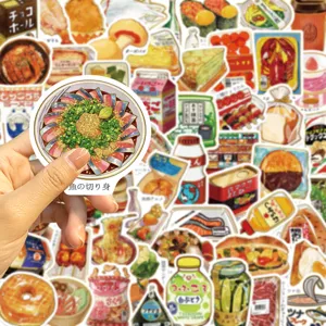 Japanese food graffiti waterproof stickers DIY phone case laptop decorative decal pack