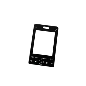 Music player style photocard holder, 3 inch idol photocard protector keychain accessory.