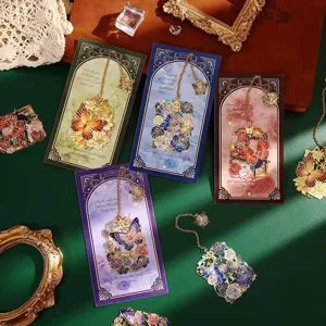 Vintage Retro Opengewerkt Metaal Bladwijzer Vlinder Klassiek Chinese Stijl Bladwijzer Creatief Kunst Souvenir Cadeau