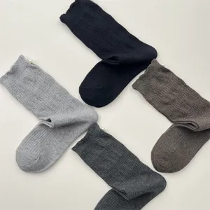 Koreaanse schattige parel sokken vrouwen herfst winter warme gebreide jacquard katoen
