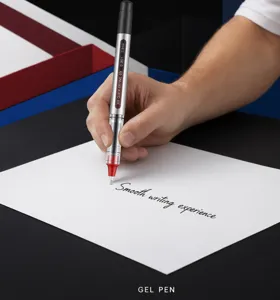 Bolígrafo de gel líquido directo de 0.5mm con tinta de secado rápido para oficina.