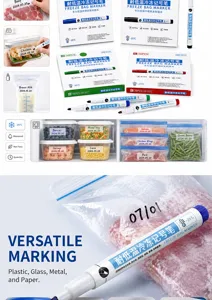 Marker voor diepvrieszakken bestand tegen kou, waterdicht, ideaal voor voedselbewaarcontainers.