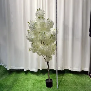 Künstlicher Kirschblütenbaum künstliche Blumen Hochzeit Dekoration weiße Pflanze