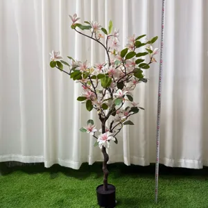 Kunstmatige magnolia boom in pot voor woonkamer huis bruiloft decoratie 100cm hoog
