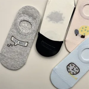 breathable mesh low-cut invisible boat socks women spring summer cute casual footwear