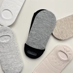Damen atmungsaktive Mesh niedrige unsichtbare Bootssocken rutschfest Sommer einfarbige Socken