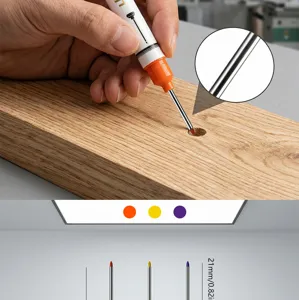 Boligrafo marcador para agujeros profundos madera punta larga impermeable herramienta