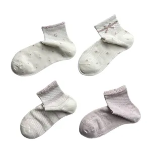 Damen Kurzsocken atmungsaktiv Baumwolle Mesh niedriger Schnitt Freizeit Socken Multipack