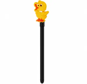 Cute cartoon duck pen cover detachable children toy ballpoint pen for school office supply