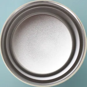 Stainless steel tumbler inner detail, vacuum insulated travel coffee cup close-up view.