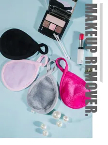 Dischetto struccante riutilizzabile goccia puff pulizia viso morbido lavabile set trucco.
