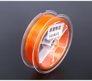 100m taglia 5 filo da pesca in nylon arancione bobina luminosa attrezzatura professionale