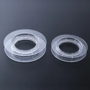 Bobine en plastique transparente rouleau d'enroulement pour ligne de pêche et fil