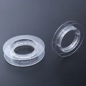 Bobine vide en plastique transparent pour fil de peche enroulement stockage de bobines