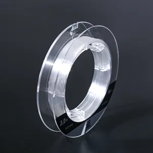 Transparent carbon fishing line 50m leader line strong durable fishing gear spool