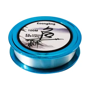 Blue spool fishing line 100m 5.0# 0.37mm strong nylon line for saltwater freshwater angling