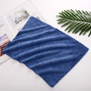 Blaue Mikrofaser Reinigungstuch Korallenfleece Kuechentuch weich saugfaehig Spueltuch