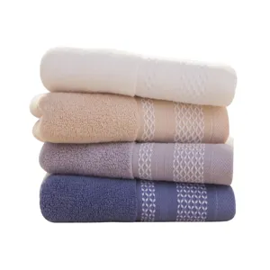 Juego de 4 toallas de cara de algodón suave y absorbente para uso diario en el baño