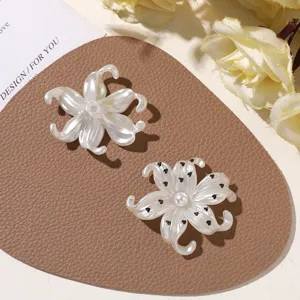 Parel iris bloem DIY bedel, schattig hart patroon haarspeld telefoonhoesje decoratie