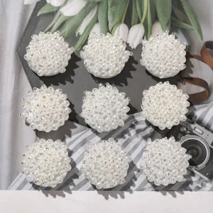 Toppe di perle finte francesi fiori di perline fai da te accessori per capelli abbigliamento