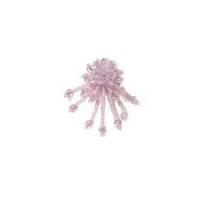 Dopamina color caramelo cuentas borla flor DIY dulce niña pendiente accesorios pelo