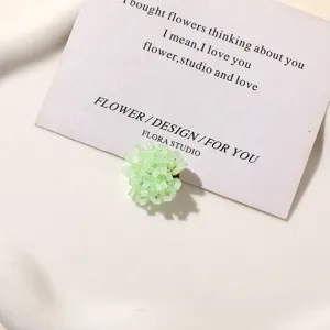 Green beaded flower DIY accessory, perfect for custom earrings and unique shoe charms.
