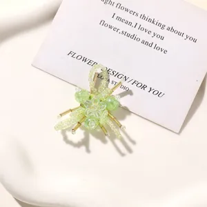 Summer forest green beaded flower DIY accessories, perfect for earrings, hair clips and clogs.