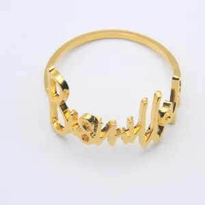 Goldfarbene Metall-Serviettenring elegante Tischdekoration fuer Hochzeitsessen 1Stk