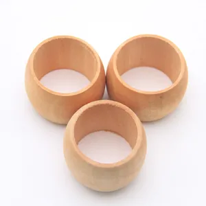 Juego de servilleteros de madera natural, decoración de mesa artesanal para hoteles.