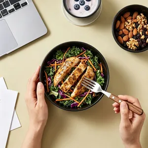 Bol de stockage de qualité alimentaire vaisselle de cuisine pour salade repas frais