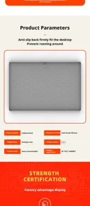 Silicone cupboard pad waterproof mat under sink protector gray multi-size durable tray