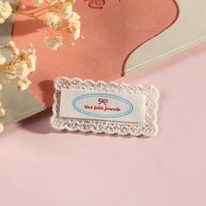 Cute Korean lace embroidered fabric patch DIY clothing decoration accessory patch label