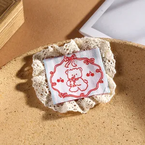 Cute Korean style bear lace patch DIY hair accessory clothing decorative supply