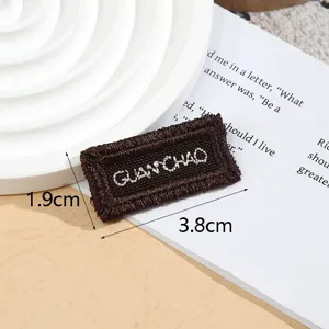 Woven cloth label DIY handmade clothing accessories apparel badge apparel patch embellishment