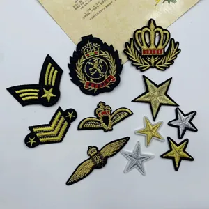 Creative DIY Heart Star Crown Badge Embroidery Patches Iron On Applique Garment Clothing Repair Decorative Accessories