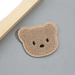 Cute plush bear cloth patch DIY decorative applique for clothing hats bags accessories