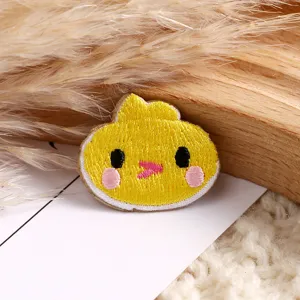 Cute yellow chick embroidered patch DIY clothing accessory cute cartoon badge for jacket