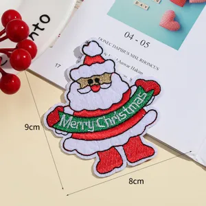 Christmas Santa Claus embroidered patch DIY clothing jacket accessory festive decoration item