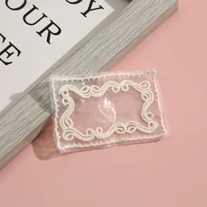 Prachtige kanten geborduurde patch DIY kleding accessoire met holle vintage rand.