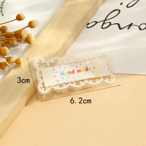 Sweet lace fabric patch diy embroidery decorative accessory for hats and bags clothing details
