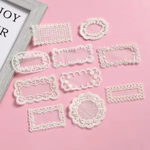 Sweet Floral Lace Embroidery Patch DIY Craft Applique For Clothing Shoes Hats Garment Sewing Accessories