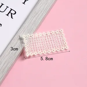 Sweet embroidered lace patch for DIY craft, clothing and shoe decoration accessories.