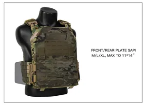 Quick release tactical vest 1000D nylon plate carrier multicam military outdoor gear training