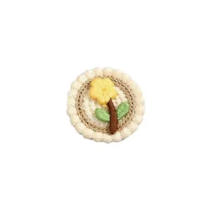 Bloem geborduurde patch DIY kleding accessoire voor tassen en sjaals decoratieve badge